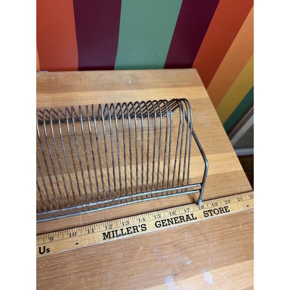 Gold LP record racks holder brass organization collection patina tarnished - Picture 4 of 5